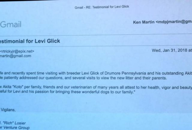 Levi Glick Testimonial Akita 3